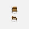 Classic 1 Seater Sofa In Light Brown Colour