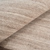 Handmade Wool Shaped Rug Modern Minimalist Beige 6 x 9 Feet Carpet