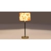 Multicolor cotton with Metal Gold Table Lamp