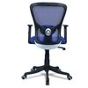 Peacifice Mid Back Ergonomic Chair in Blue Colour
