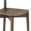 Dane Solid Wood 4 Seater Dining Table with 4 Dane Solid Wood Dining Chair (Finish: Danish Walnut)