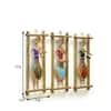 Desert Art Metal Handpainted Lady Musician Wall Hanging Set of 3 in Green Colour