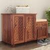 Cayman Shoe Rack Of 20 Pairs In Honey Oak Color