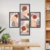 The Castle Decor Boho Abstract Botanical Wall Art Set of 4 Design 2 11x17 Inch