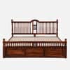 Nilaya Sheesham Wood King Size Bed in Honey Oak Finish with Box Storage