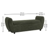 Redol Boucle 2 Seater Ottoman Bench with Storage  in Olive Green  Color