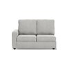 Apollo Compact Sofa (Colour : Vapour Grey, Cushion : Soft, Back Type : High Back, Seating Capacity : Right Aligned 2 Seater + Right Aligned Chaise + Ottoman)