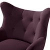 Dawson Solid Wood Accent Chair in Purple Colour