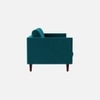 Tharoli Velvet 2 Seater Sofa Teal in Blue Colour