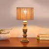 Devansh Bamboo Table Lamp With Wood Base -(7X17.5 Inches)-1