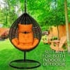 Premium Egg Single Seater 6 Star Swing Chair Orange