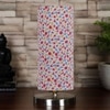 Multicolor cotton table lamp with Steel Base -15