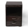 Kassel Sheesham Wood Bedside Table in Mahogany Finish