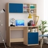 Passion Study Table Beige Teak Blue And Frosty White