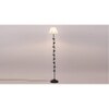 Brooke Black Cotton Shade Floor Lamp