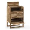 Macallan Solid Wood Bar Cabinet in Honey Oak Finish