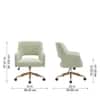 Doe Buck Lotsee Modern Sage Boucle Office Chair