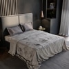 Stoa Paris Super King Size 100% Cotton Bedsheet with 2 Pillow Covers  Size Beige Taupe