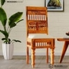 Girli Sheesham Wood Set of 2 Chair In Honey Oak Finish