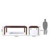 Vanalen Glass 6 To 8 Seater Dining Table In Dark Walnut Finish