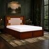 Nayra Solid Wood Comfort Queen Bed Box Storage Provincial Teak Finish Mattress 60 x 78 Inches
