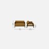 Classic 2 Seater Sofa In Light Brown Colour