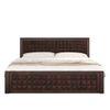 Rickman Solid Wood King Size Drawer And Box Storage Bed In Brown Finish