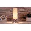 White Jute table lamp with Steel Base -49