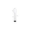 Sebastien White Cotton Shade Floor Lamp