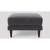 Turin Ottoman Color in Dark Grey