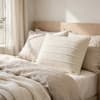 Cairo Natural Cotton Knitted Decorative Cushion Cover 16 x 16 Inches