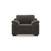 Esquel Premium 1 Seater Fabric Sofa in Smoke Grey Colour