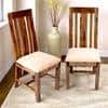 Columbus Sheesham Wood Dining Chair in Teak Finish