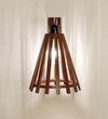 Funnel Brown Solid Wood Wall Lights
