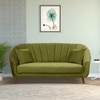 Nilo Velvet 3 Seater Sofa Mint Green  in Colour