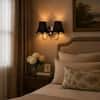 Devansh Metal Electric Wall Light in Gold Colour with White Shade Count of 1 Light