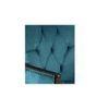 Arista Sheesham Wood Accent  Chair in Turquoise colour