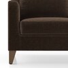 Abbey Sectional Sofa (Colour : Dark Earth, Cushion : Hard, Seater : Right Aligned 2 Seater + Right Aligned Chaise)