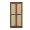 Kaarya Engineered Wood 2 Door Wardrobe in Wheat Brown Walnut Finish