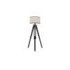 Hubble Tripod Floor Lamp Colour Cotton White Drum Shade