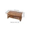 Alison Sheesham Wood Coffee Table In Teak Finish