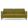 Felicity 3 Seater Click Clack Sofa cum Bed In Olive Green Colour