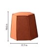Prism Orange Pouf Ottoman