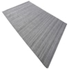 Textured Rug Pet Yarn Rectangle Carpets Hand Loom in Lt.Grey Colour