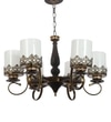 Eliante Chandelier, 6-Light Mild Steel Ceiling Fixture For Living Room, Modern Lighting