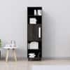 Hexa Engineered Wood Bookshelf Multipurpose Storage Rack in Flower Wenge Colour