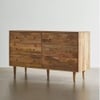 Rowlingmango Wood Chest Of Drawers In Natural Finish