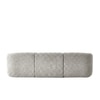 Zenliving Wood Left Aligned 3-Seater With Upholstery Non Storage Sofa In White Colour