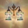 Devansh Metal Electric Wall Light in Multi Colour with Multi Shade Count of 2 Lights
