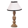 Devansh Multicolor Cotton Table Lamp With Wood Natural Base (10X18 Inches)-33